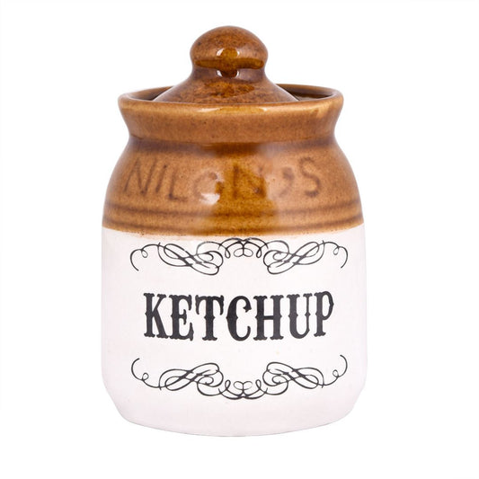 Ketchup Ceramic Jar