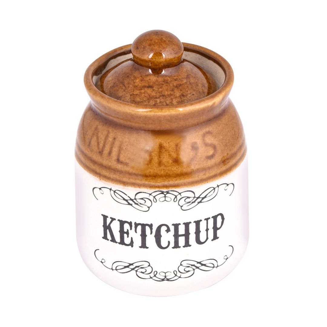 Ketchup Ceramic Jar