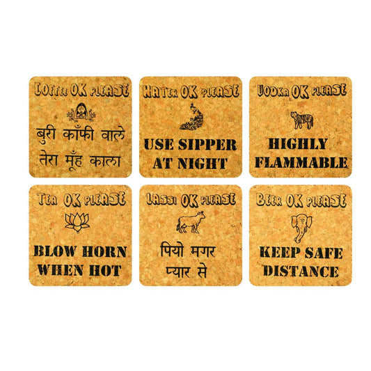 Truck Art Cork Coaster Set