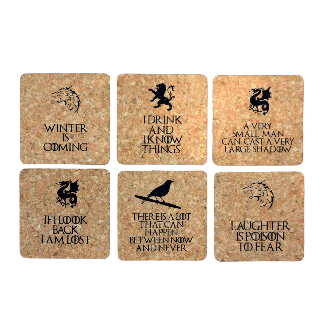 GOT FUN Cork Coaster Set