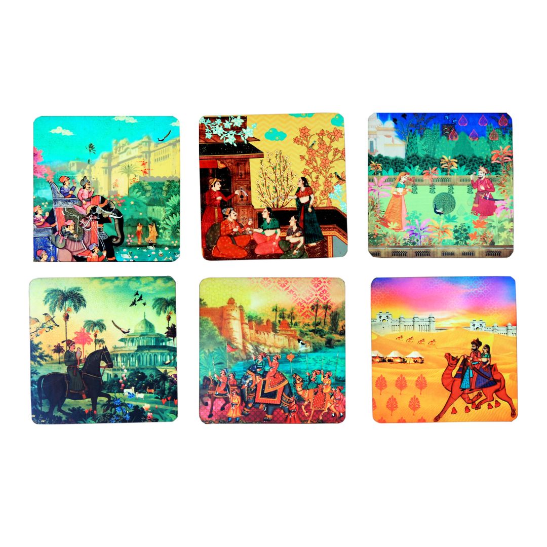 Indian Art Coaster Set