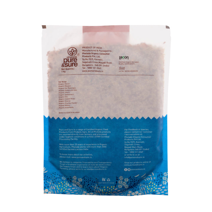 Organic Semi-Polished Rajmudi Rice (1Kg)