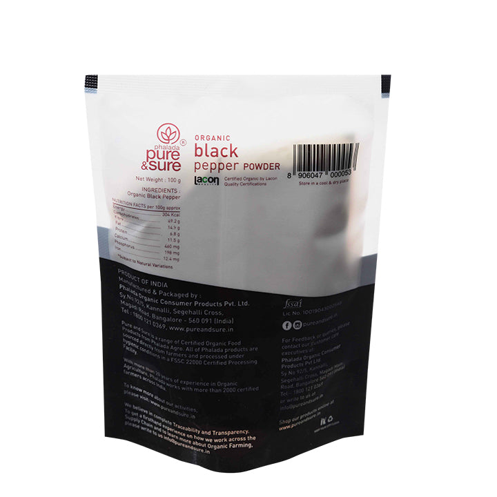 Organic Black Pepper Powder (100gm)