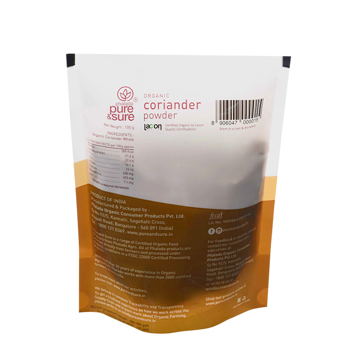 Organic Coriander Powder (100gm)