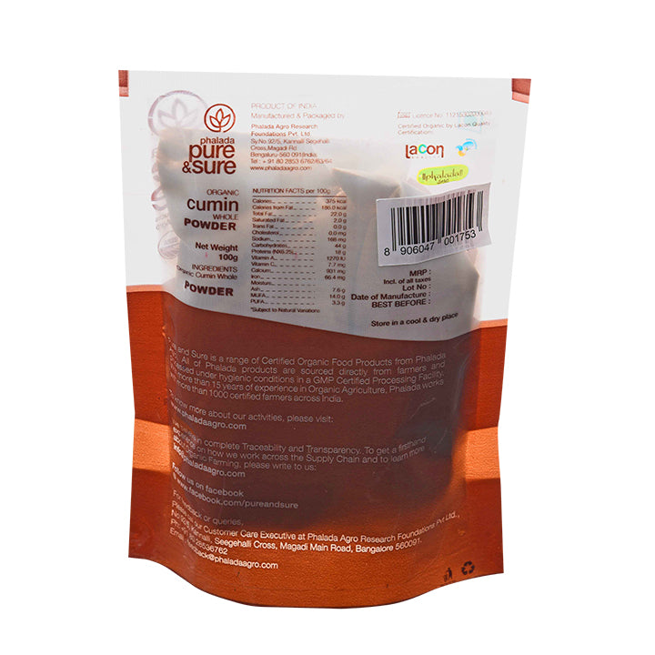 Organic Cumin Whole (100gm)