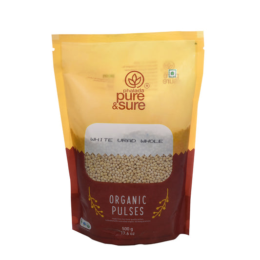 Organic White Urad Dal Whole (500gm)