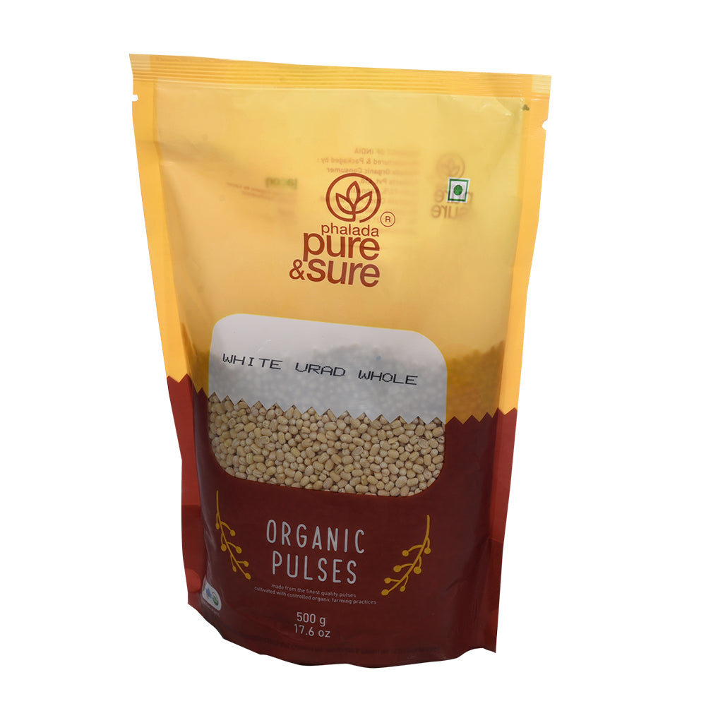 Organic White Urad Dal Whole (500gm)