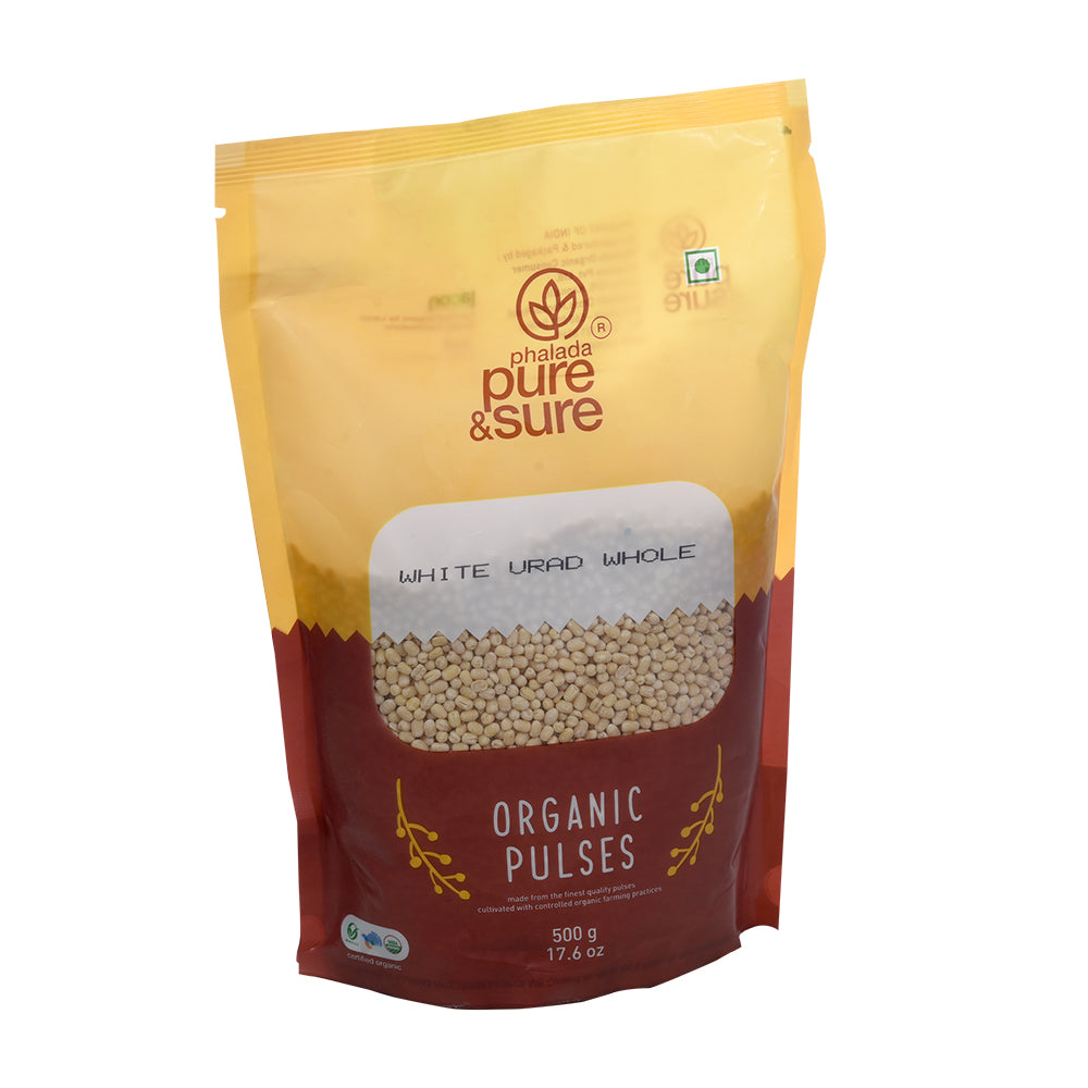 Organic White Urad Dal Whole (500gm)