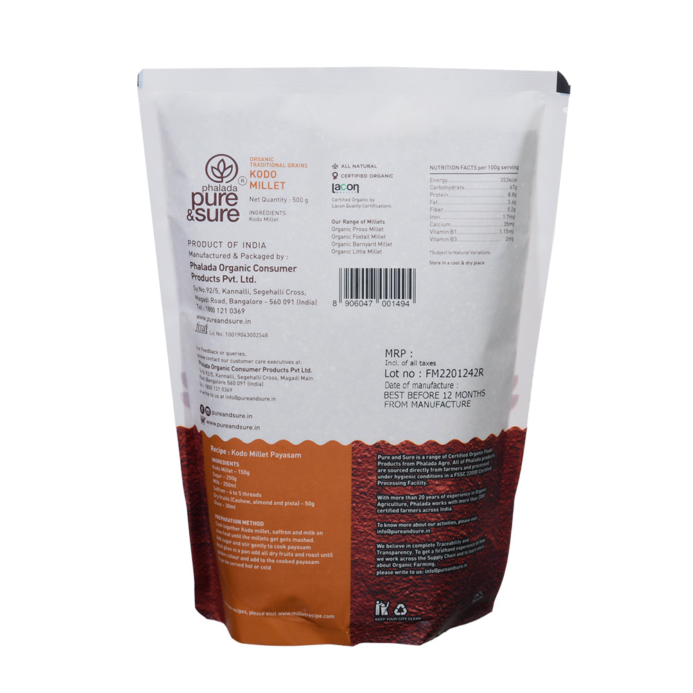 Organic Kodo Millet (500gm)