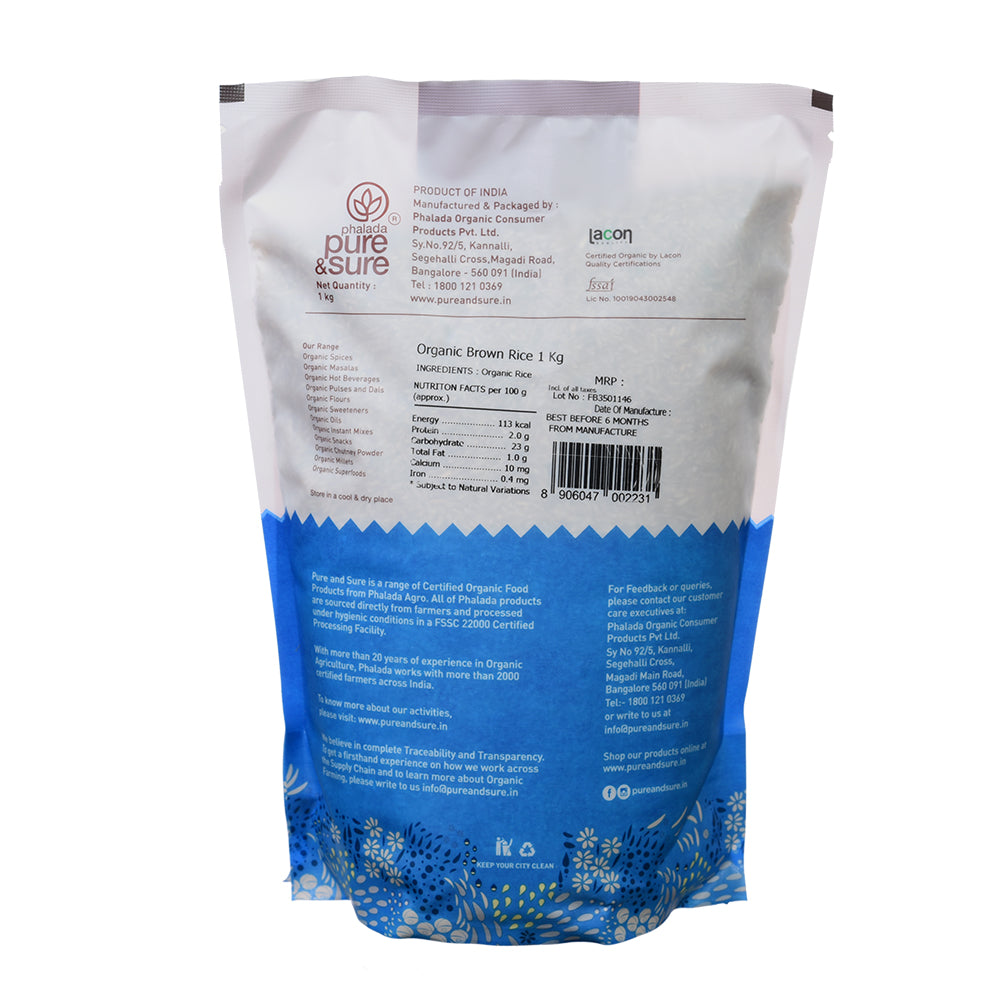 Organic Brown Rice (1Kg)