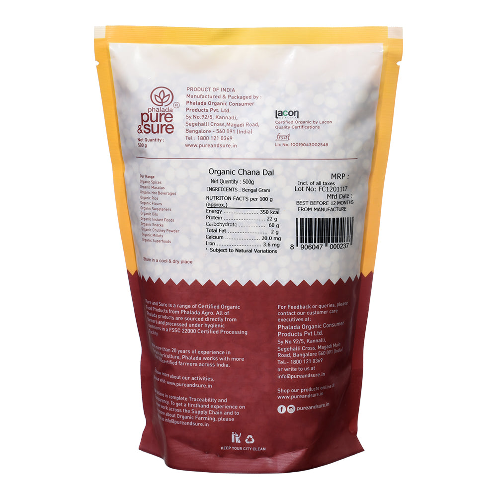 Organic Chana Dal-500Gms