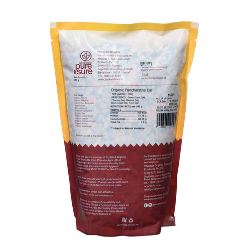 Organic Pancharatna Dal (500gm)