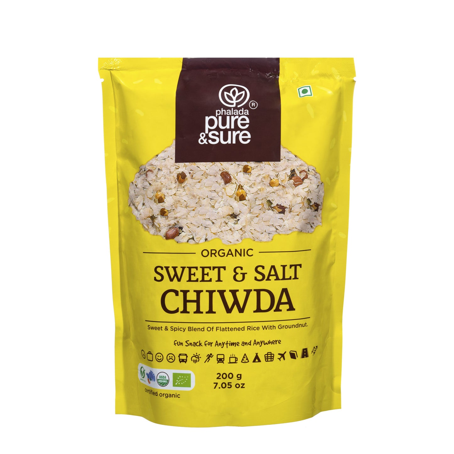 Organic Sweet & Salt Chiwda (200gm)