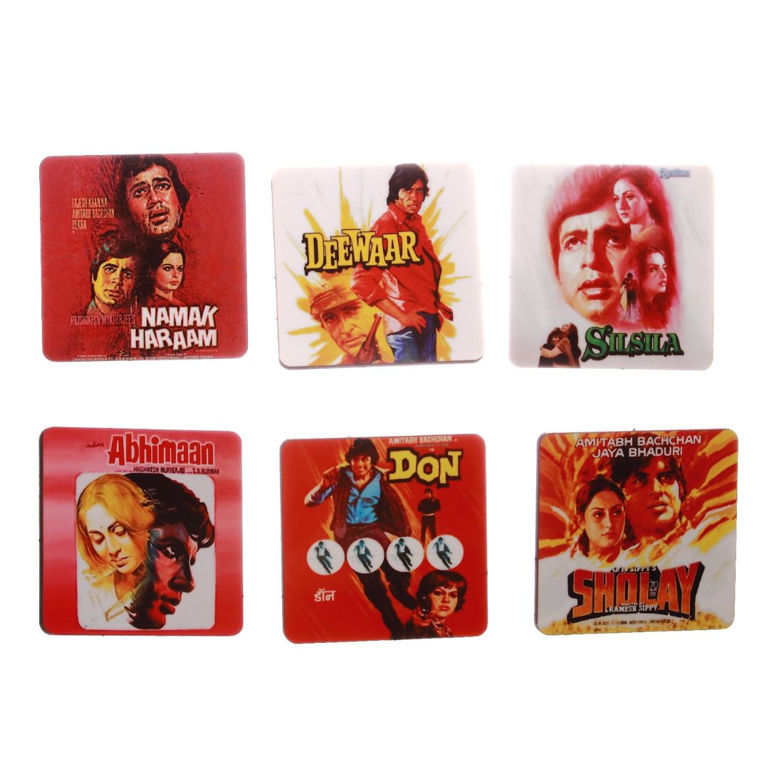 Amitabh Bachchan Movies Coaster Set